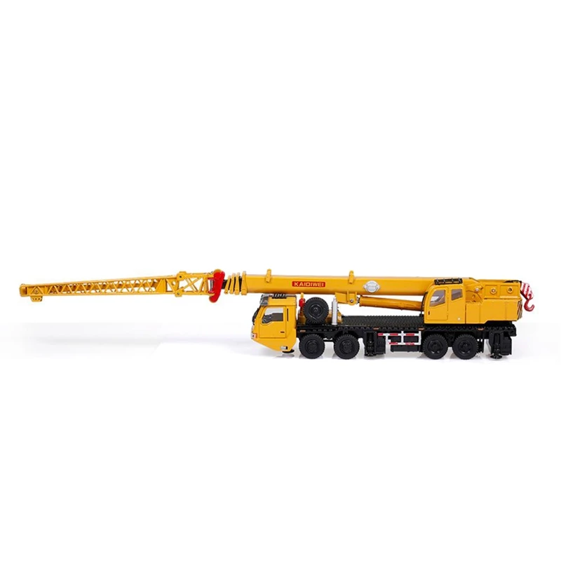 Toy Crane Lifter 360 Degress Rotate Work Platform Crane With 4 Front Wheel Steering Engineering Car Model Gift For Kids