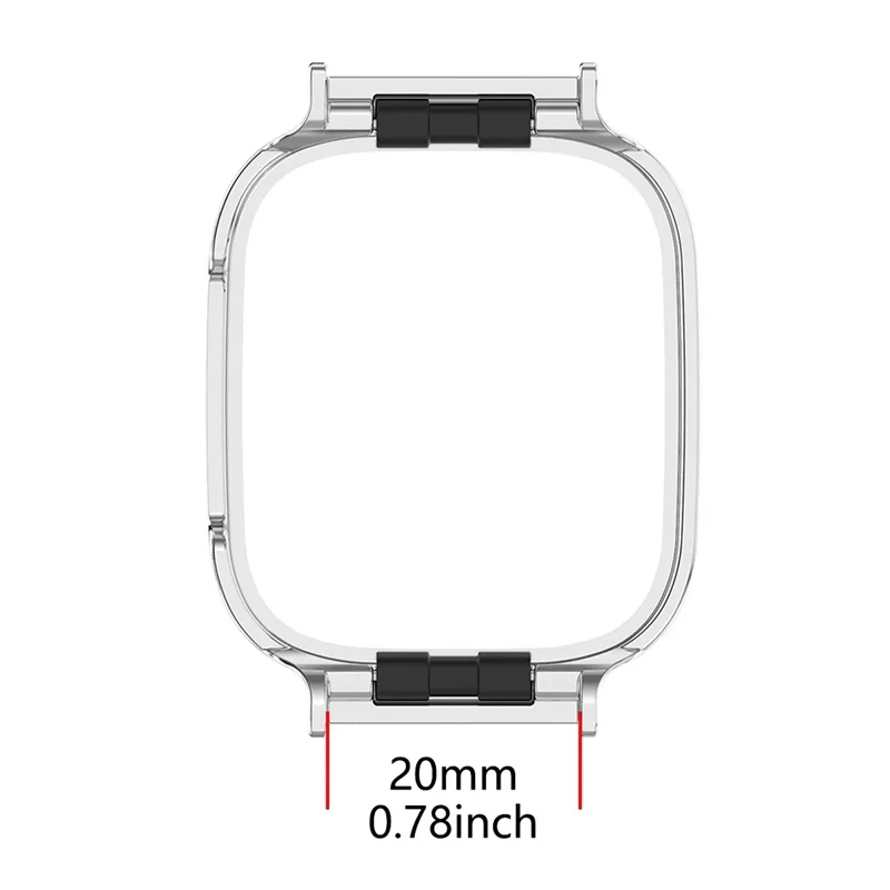 20mm Watch Strap Wristband Metal Connector Head For Redmi Watch3 Mi Watch Lite3 SmartWatch Metal Protective Frame Accessories