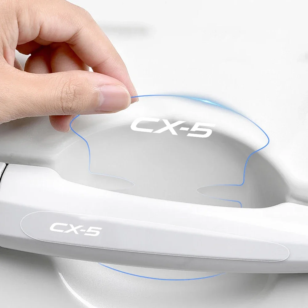 

8pcs Car Door Bowl Anti-scratch Sticker Clear Door Bowl Handle Protection Sticker Paint Surface Film For Mazda CX-5 CX 5