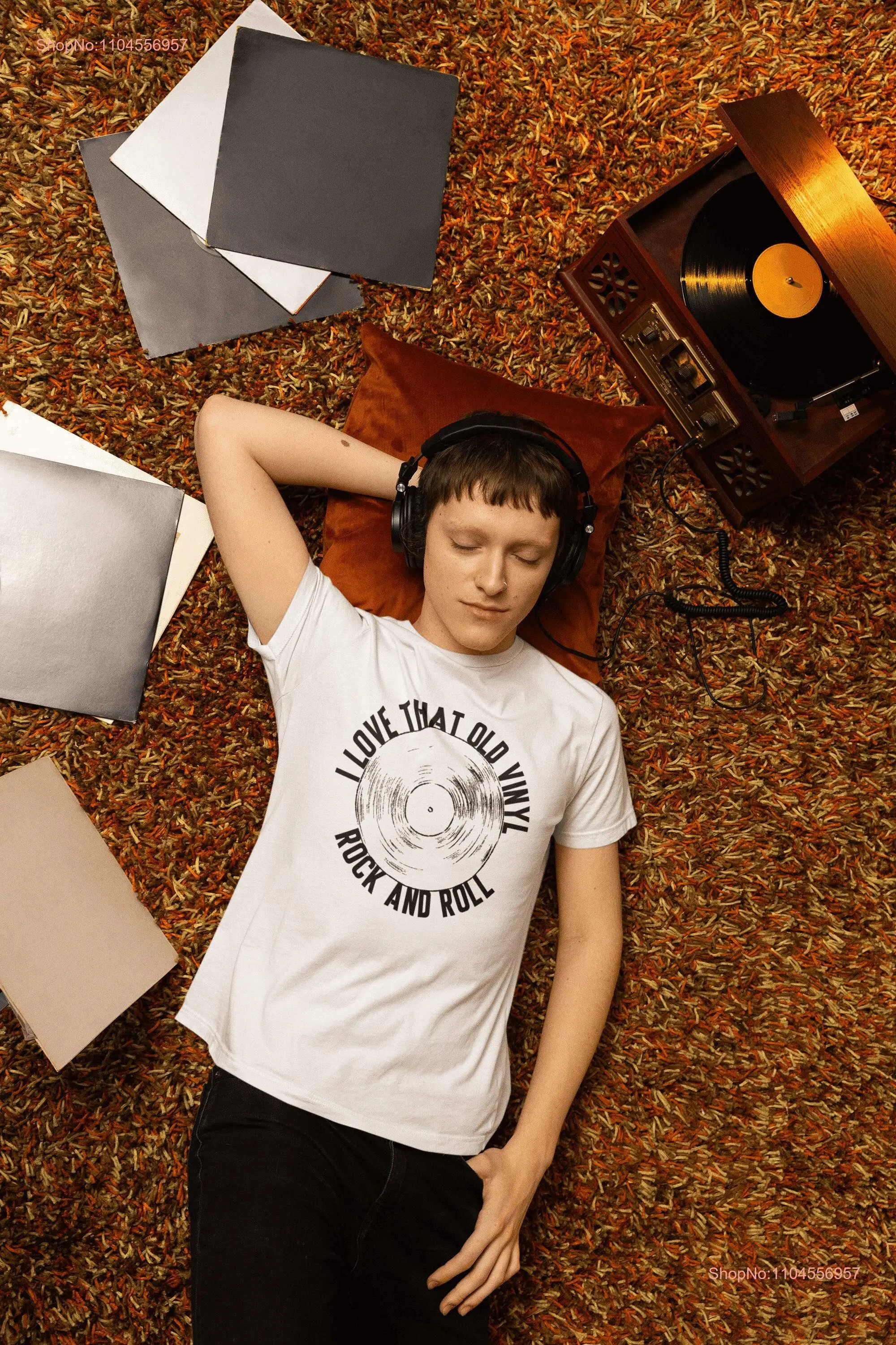 

Vinyl Record T Shirt Rock and Roll Old Classic Music Lover Retro Teacher long or short sleeves