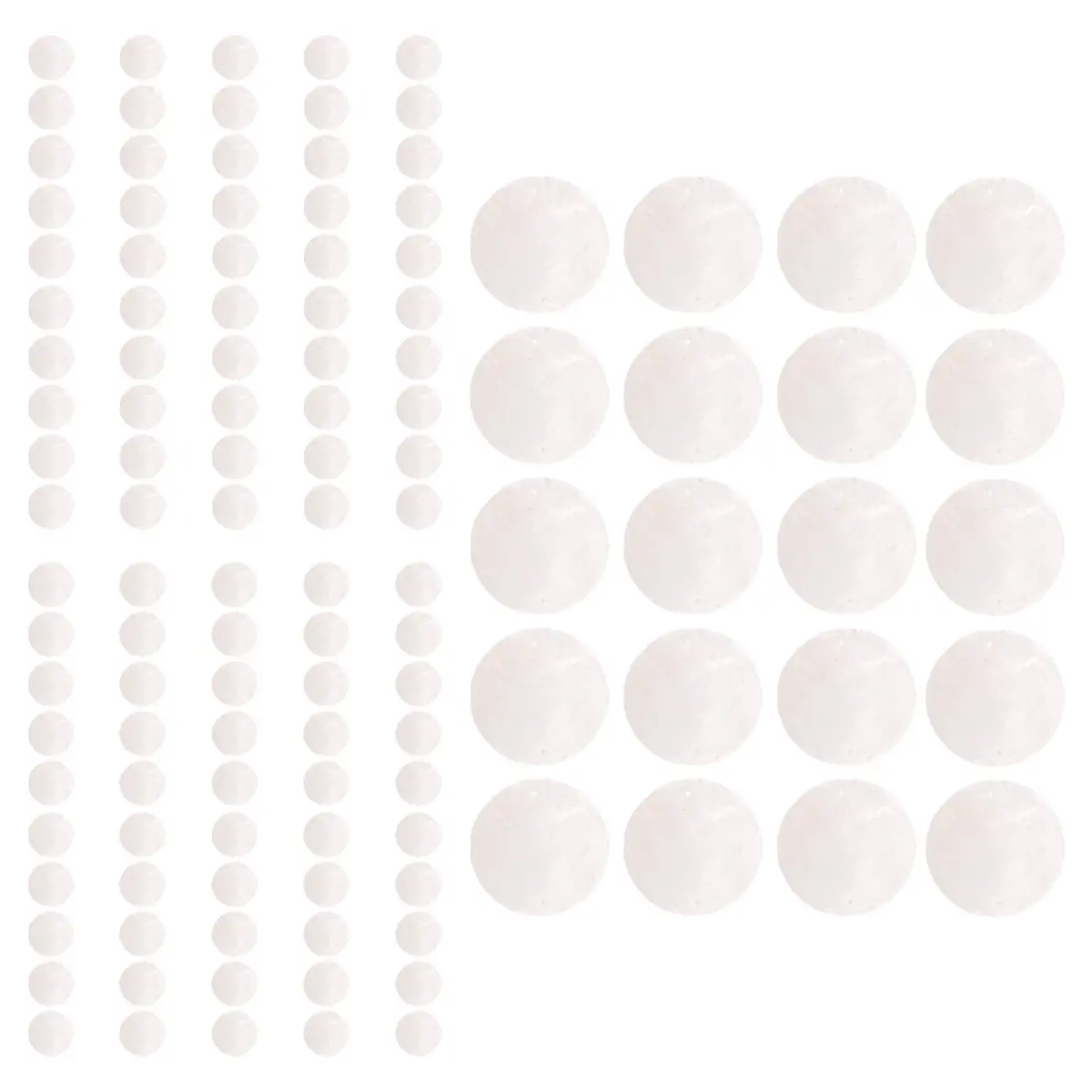 A56X 120 Pcs Round Natural Shells Capiz Sea Shells 2 Inch Oyster Shells for Crafting with 2 Holes Sea Shell Discs