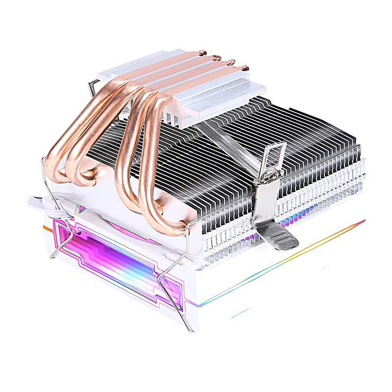 QiuzAim Air-cooled Radiator cpu fan 4pin/PWM 4 Heat Pipe PC Cooler Processor Installing Intel LGA2011 x79 x99 am3 am4 am5 AMD