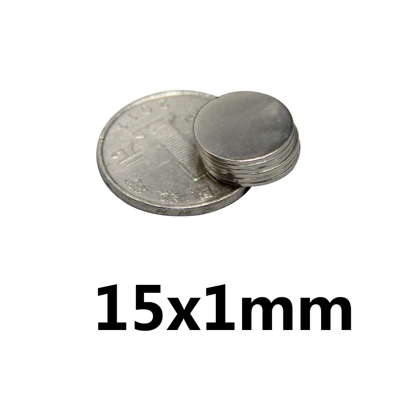 15x1mm Powerful Magnets 15mmx1mm For Home Refrigerators, Offices DIY 15x1  15*1 mm