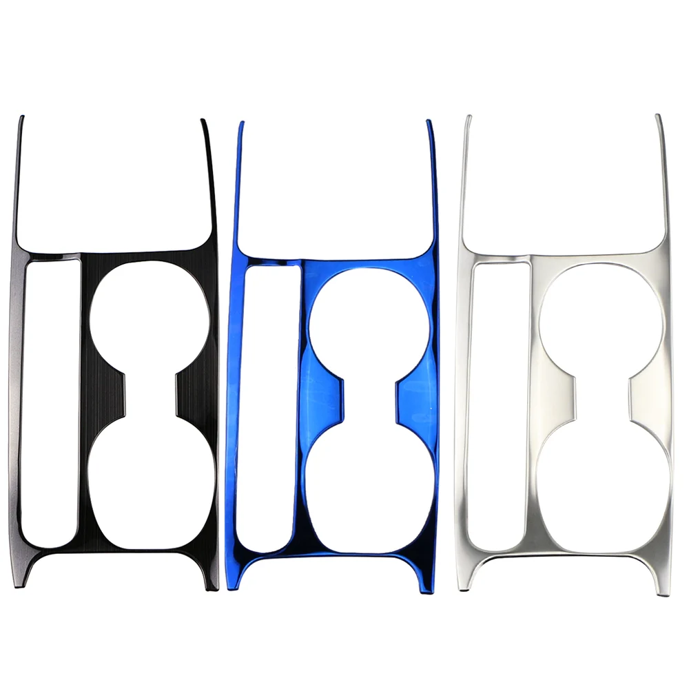 Car Water Cup Holder Sticker Cover Frame for Nissan Kicks 2017-2023 Matte Sliver Stainless Steel Decoration Styling