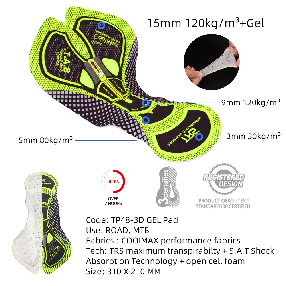 DAREVIE, mallas con pechera para ciclismo, impermeables, a prueba de viento, forro polar térmico, almohadilla de Gel, pantalones con pechera para