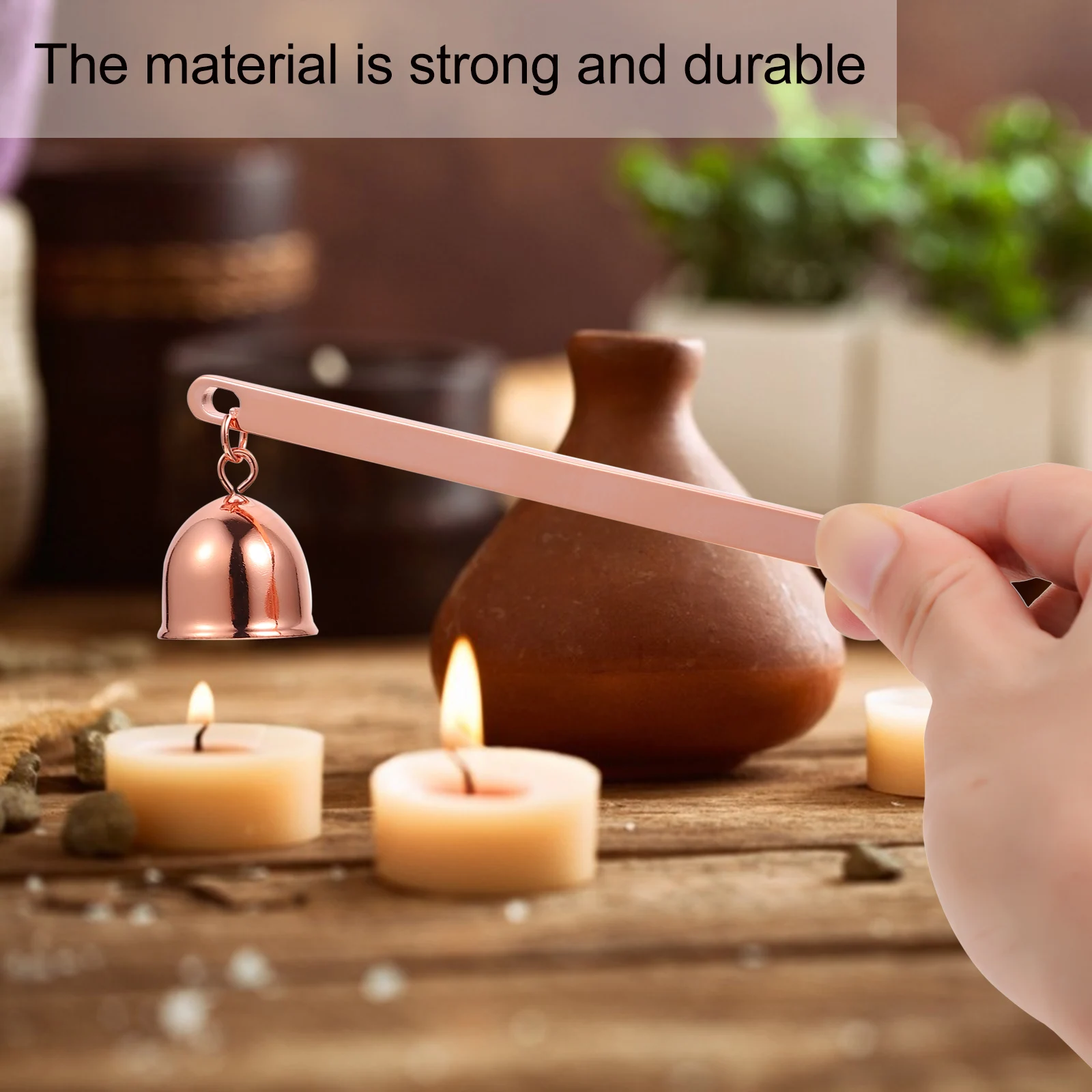 

C Snuffer Golden Long H Stainless Steel Extinguisher Tool Wick Cover For Dinner C Accessories Metal Decor