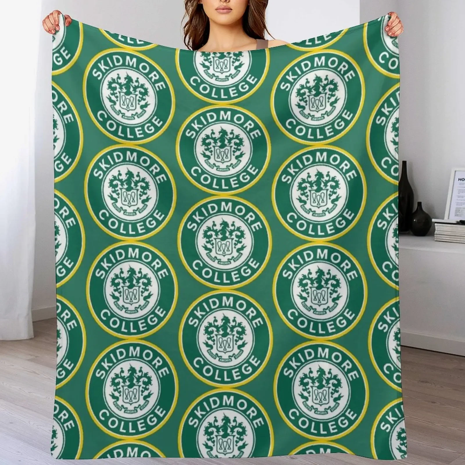 

Skidmore College Throw Blanket Bed christmas gifts Bed linens Stuffeds Blankets
