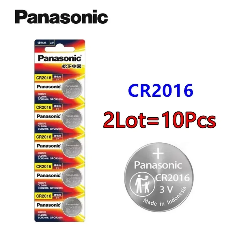 10 peças originais panasonic cr2032 cr2025 cr2016 cr1632 cr1616 cr1620 cr2450 cr2430 bateria de lítio cr2032 bateria cr 2032