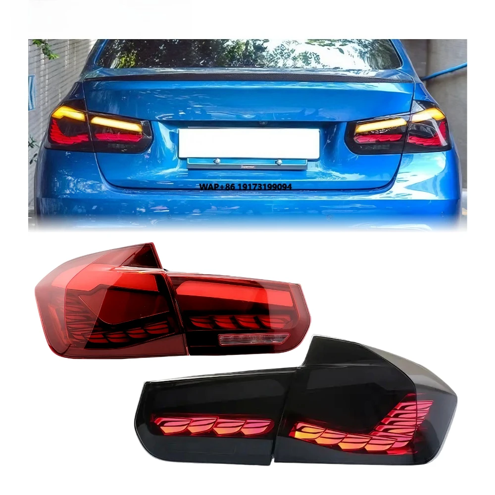F30 Taillight 2013-2018 3 Series Dragon Scale Style F35 Rear Lamp Taillights LED Tail Light Plug and Play DRL for