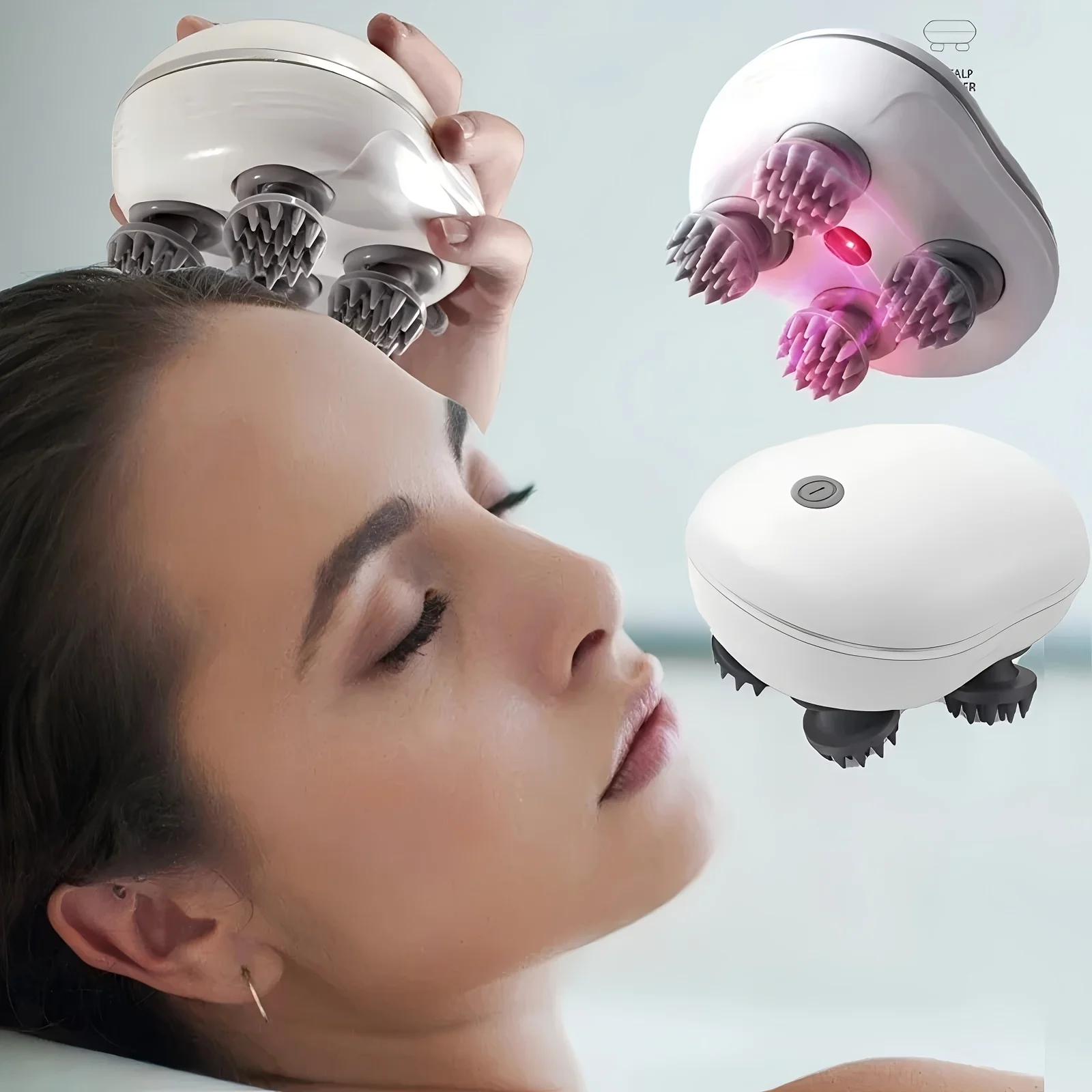 قابلة للشحن رئيس مدلك متعدد الأغراض التنين مخلب اليد عنق الرحم مدلك الكتف والرقبة رئيس ميريديان جهاز مساج كهربائي #5