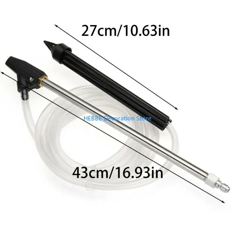 B0KC Pressure Washer Sand Wet Blasting Nozzle 1/4Inch Quick