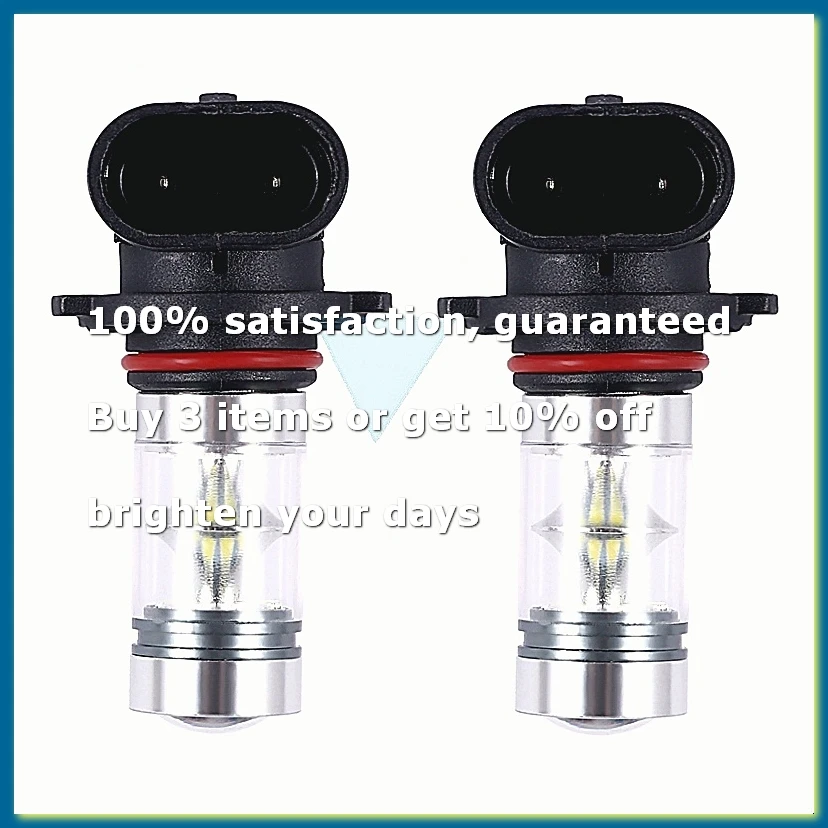 ●2X 6000K Super White H10 9045 9145 9140 100W 1200LM LED Fog Light Bulb Projector Driving DRL-A57M