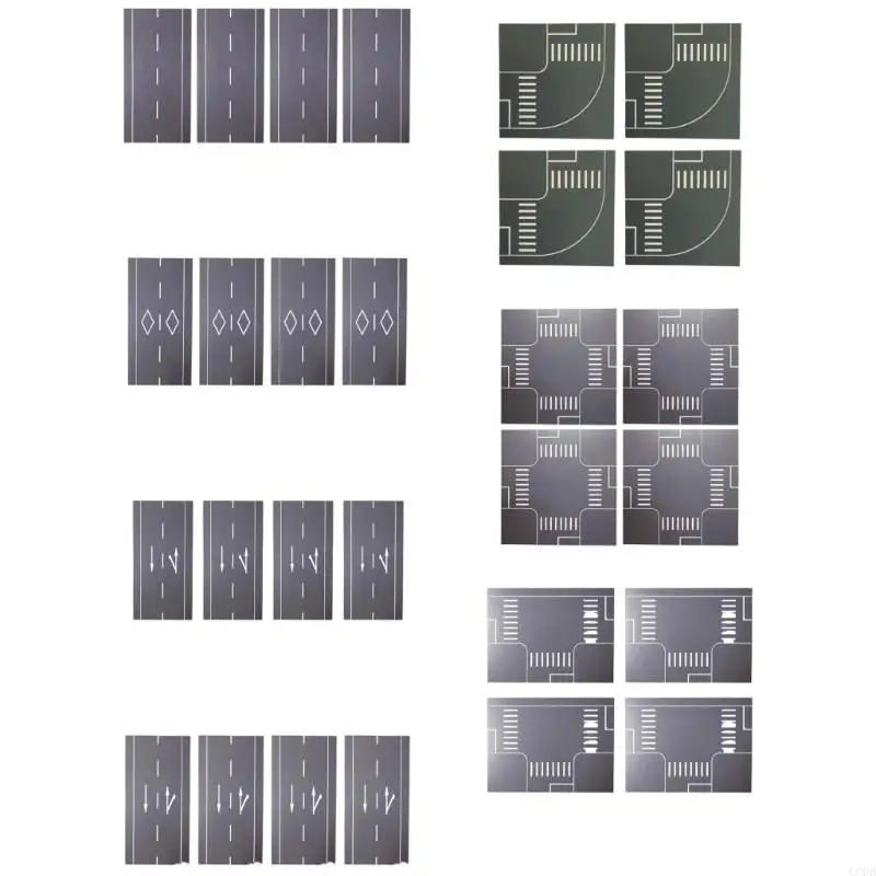 CORB Together Street Plates per bambini giocattolo educativo riutilizzabile design paesaggistico con bordi arrotondati