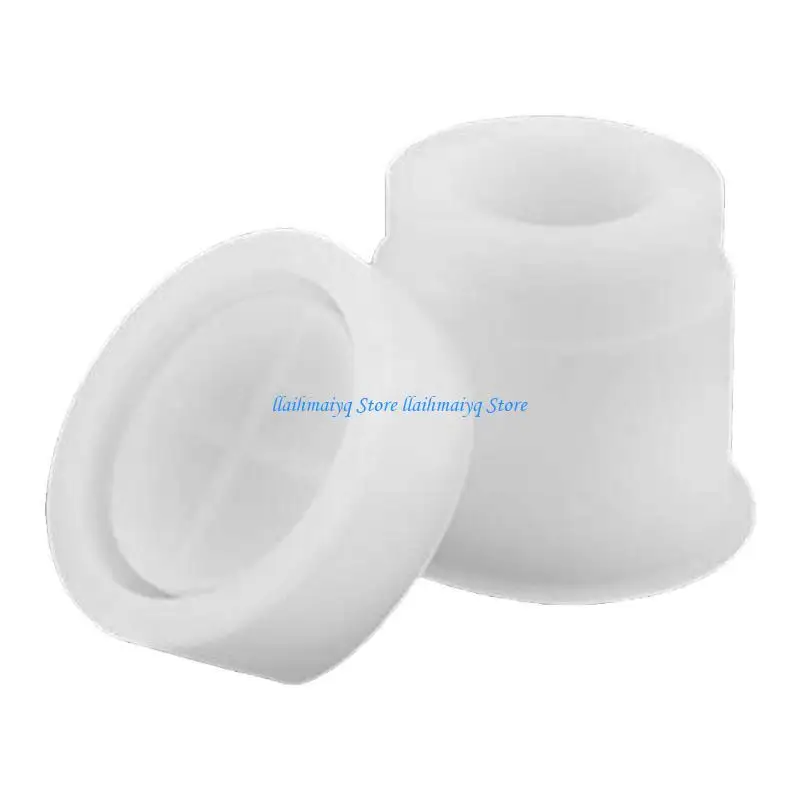 

573B Storage Bottle Jar Crystal Resin Mold Sealed Container with Lid Silicone Mould