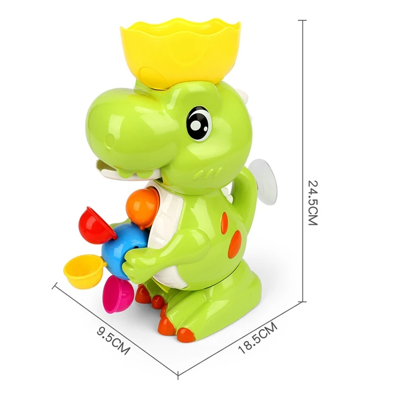 Jouets de Bain en Forme de Dinosaure, Cascade, Moulin à Vent, Livre d'Eau, pour Enfant, Amusant, Développement Sensoriel