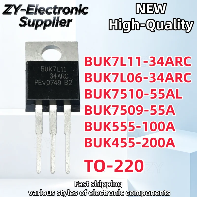 【10PCS】TO-220 100% NEW BUK7L11 BUK7L11-34ARC BUK7L06 BUK7L06-34ARC BUK7510-55AL BUK7509-55A BUK555-100A BUK455-200A