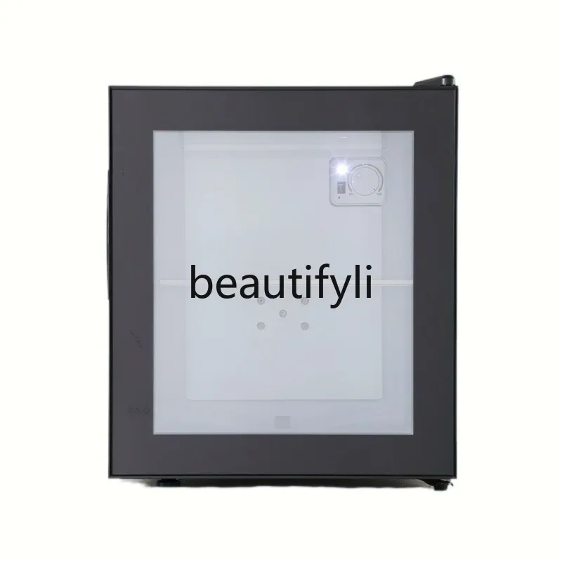 Hotel Room Silent Refrigerator Office Bedroom Small Ice Bar Transparent Refrigerated Fresh-keeping Small Refrigerator