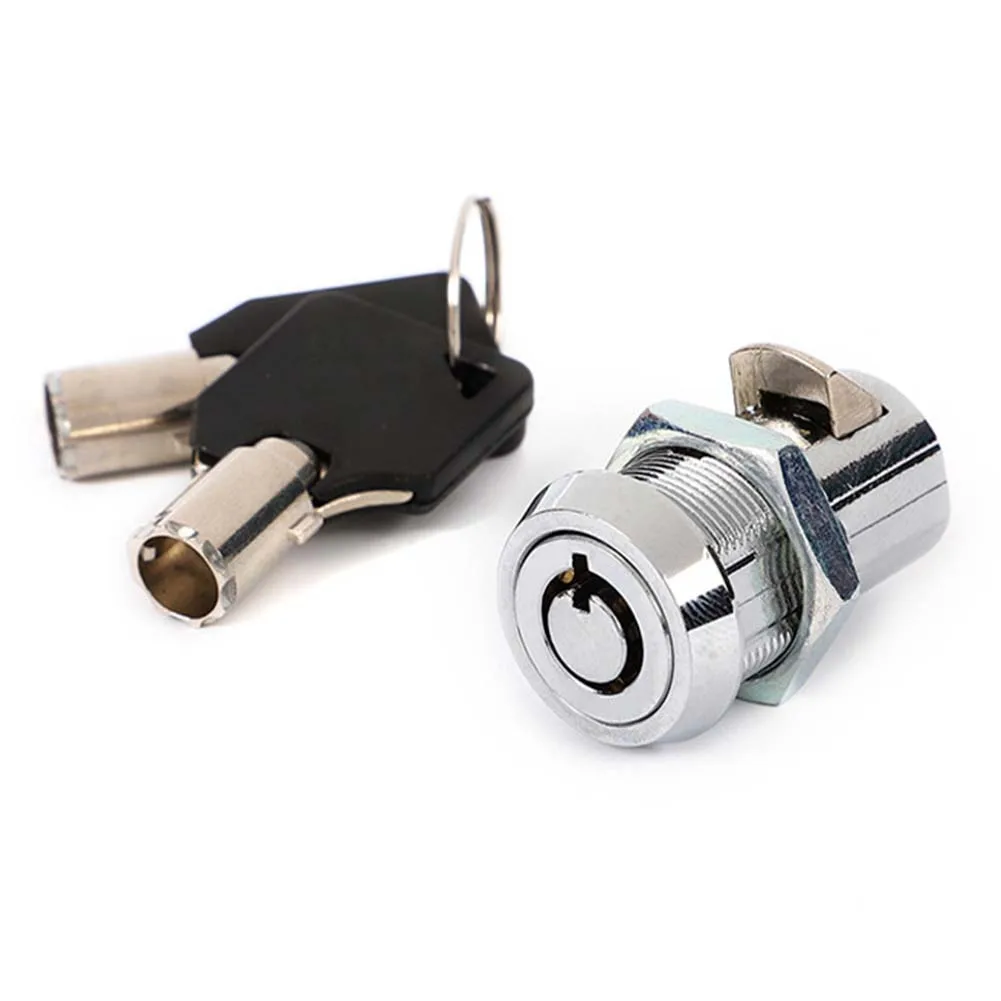 

Bright Chrome Lock Core Lock Cam Lock Chrome Plated Finish Easy To Use Operation Reliable Quality For Cabinets