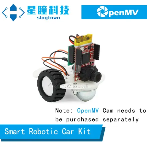 SingTown OpenMV Smart Robotic AGV Car Kit Genuine -Auto Tracking Color Balls or Following Lines OpenMV4 H7 Plus /OpenMV4 3 H7 M7