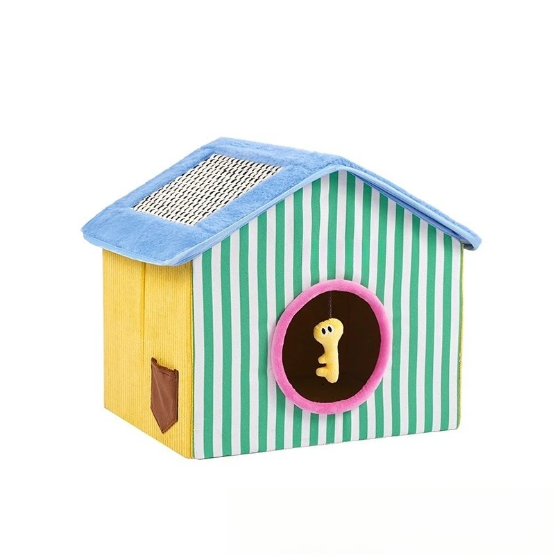 

Folding cat nest house shape pet house does not occupy space in summer, all seasons of general pet supplies scratching post