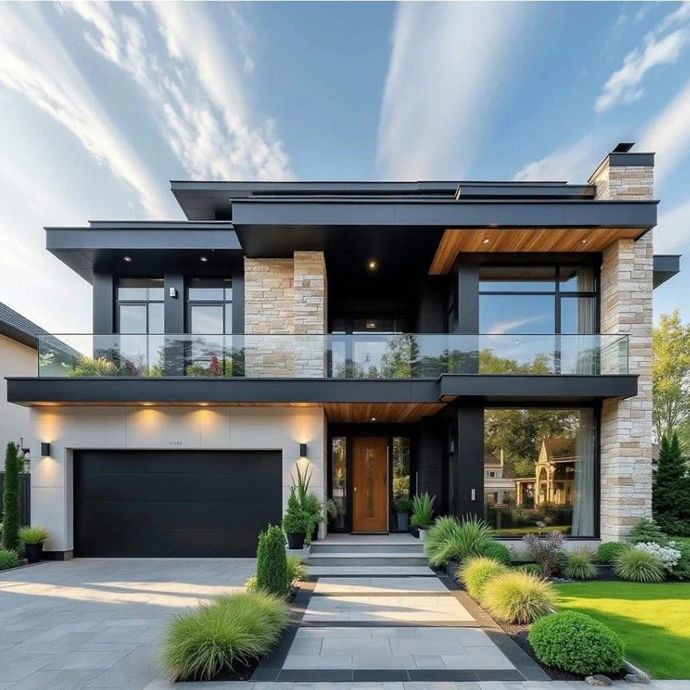 

Sixinalu Full Home Customization Double Glazed Aluminum Whole House Custom Folding Entrance Sliding Folding Garage Doors Window