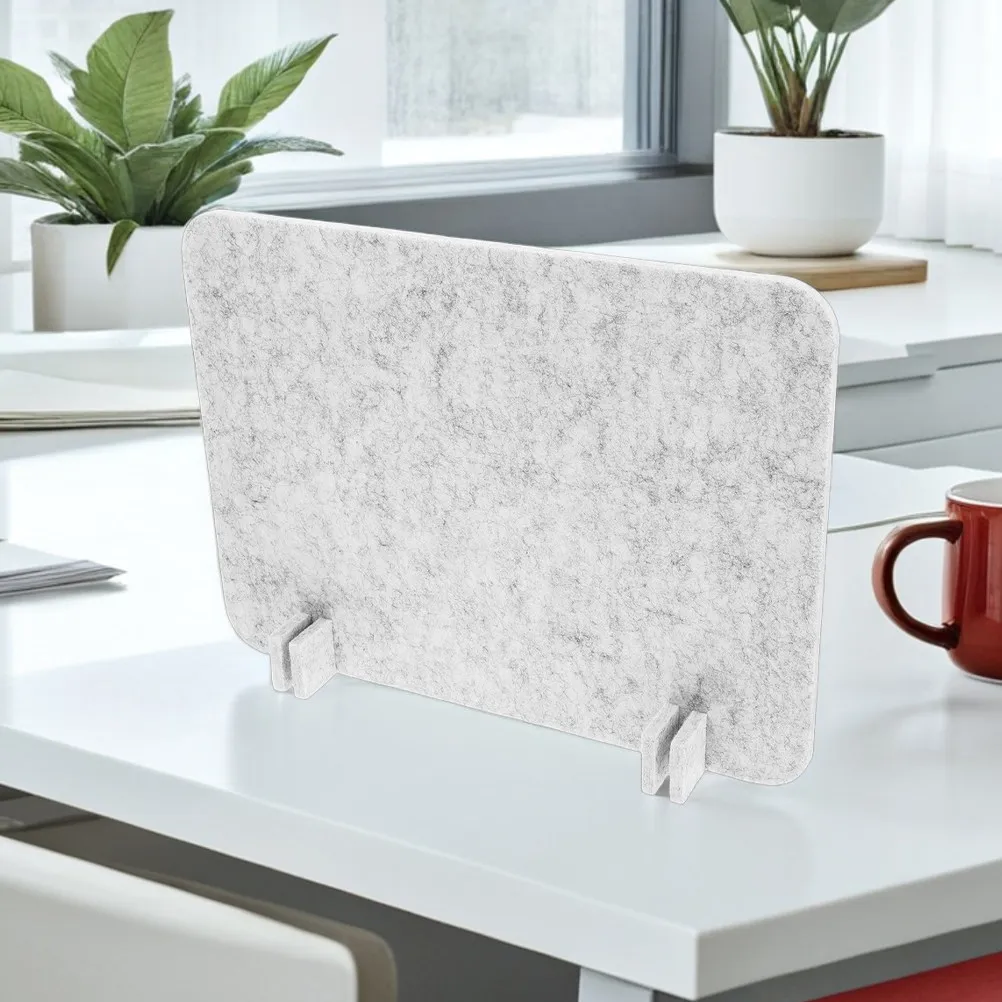 2Pcs Office Desk Divider Felt Privacy Panel Freestanding Desktop Partition Student Table Barrier Noise Reducing Easy