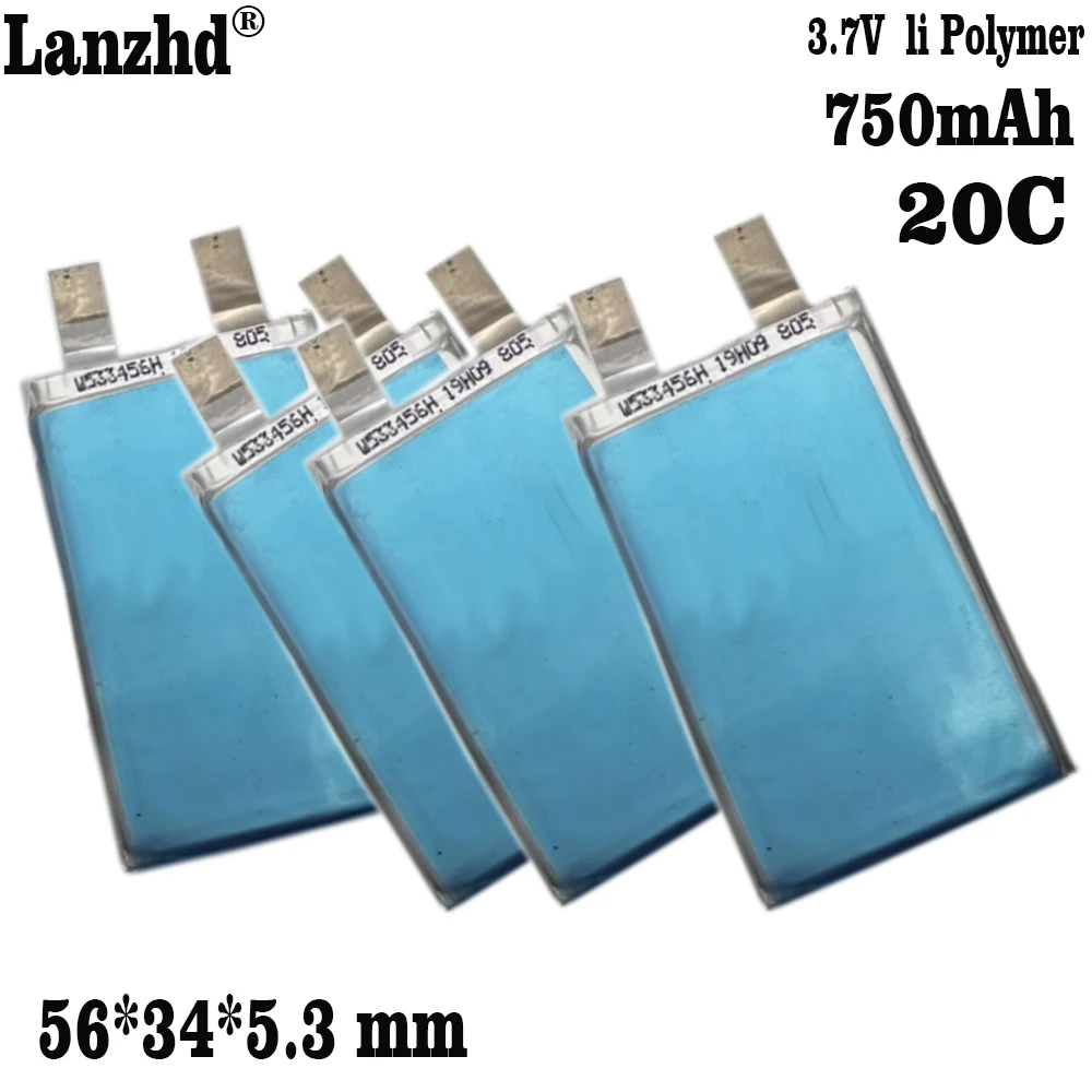1-10ชิ้นใหม่3.7V 750mAh 533456ทดแทน DIY 14S BAX501 51.8V เซลล์แบตเตอรี่บินสำหรับ DJI T10 Agra T10แบตเตอรี่โดรนอาร์ซี