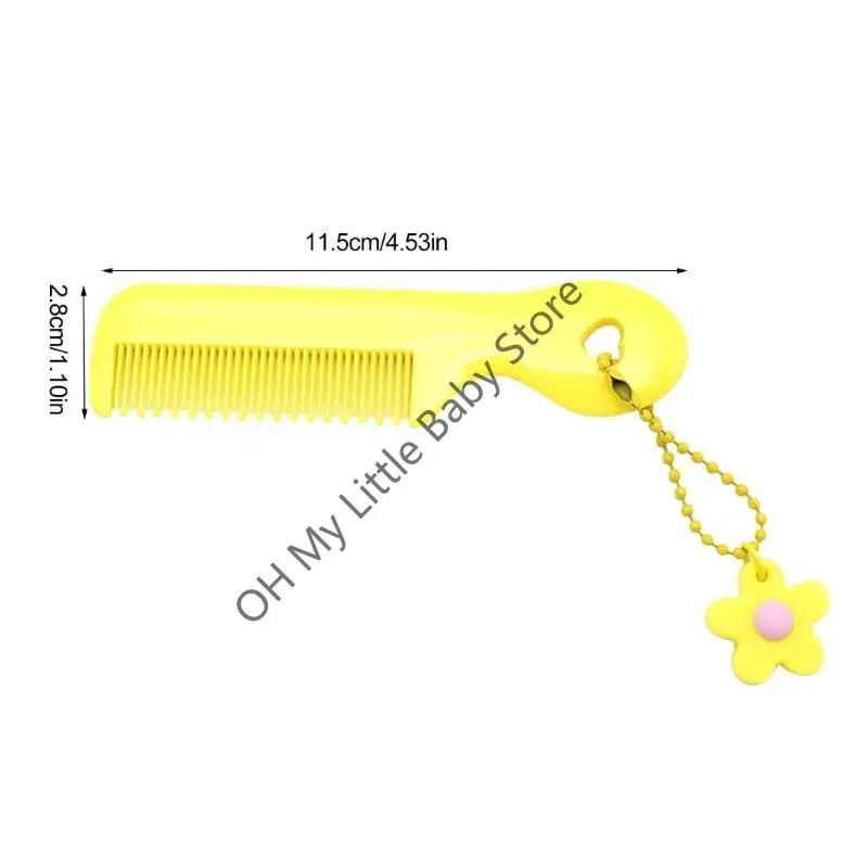 M76C فرشاة أطفال مشط لطيف صبي فتاة أطفال لطيف فرشاة شعر ناعمة مشط الأطفال حديثي الولادة