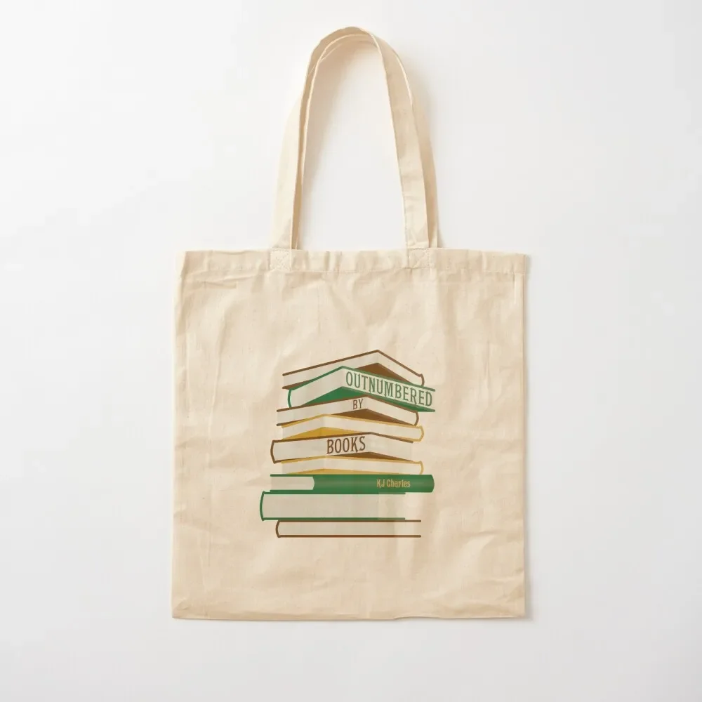 Outnumbered by Books Tote Bag Women's beach bags great bag reusable shopping bags Custom bag