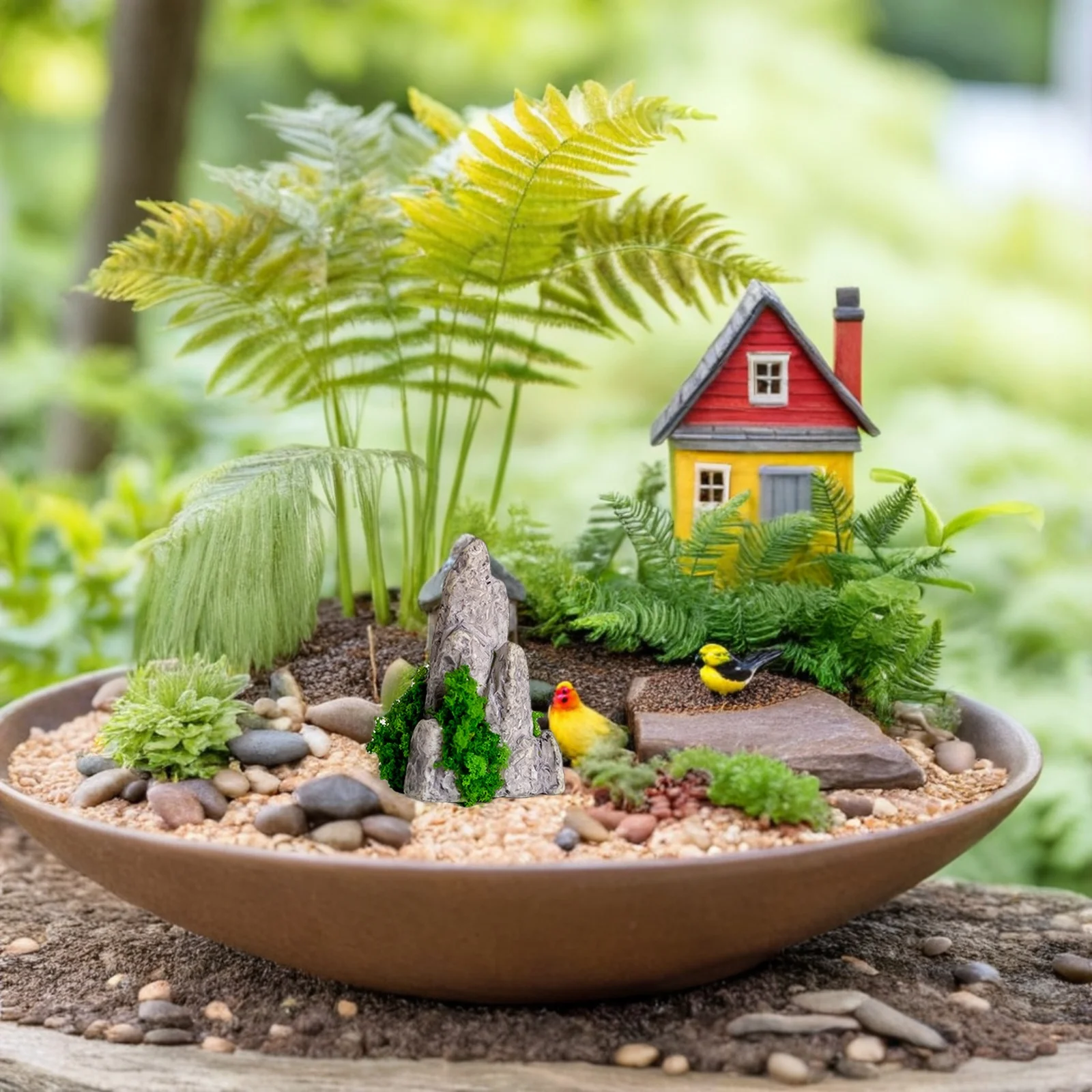 

10pcs Micro Landscape Decorations Realistic Mini Resin Mountain Models Diy Rockery Ornaments For Bonsai Zen Garden Aquarium