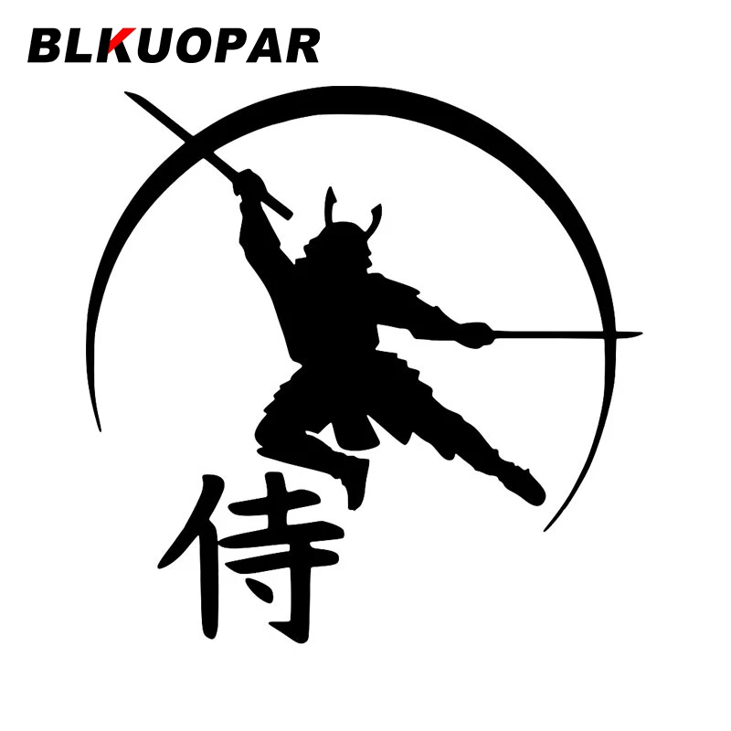 

BLKUOPAR самурайские танцевальные мечи, автомобильная наклейка, водостойкая индивидуальная солнцезащитная наклейка, забавная окклюзия, защита двери автомобиля от царапин