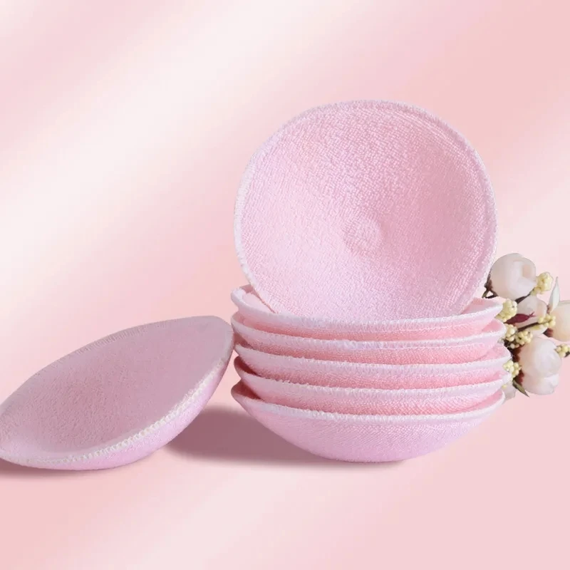 4pcs Maternity Pad Anti Overflow Breast Pad Washable Soft Cotton Anti Leakage Lactation Patch Reusable Baby Feeding Washable Bra