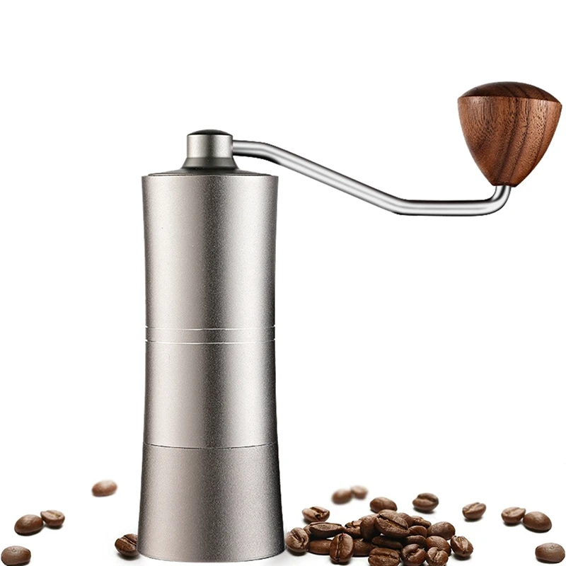 

HOT SALE Manual Coffee Grinder With Adjustable Settings Espresso Maker Stainless Steel 420 Burr Home Camping Coffee Accessories