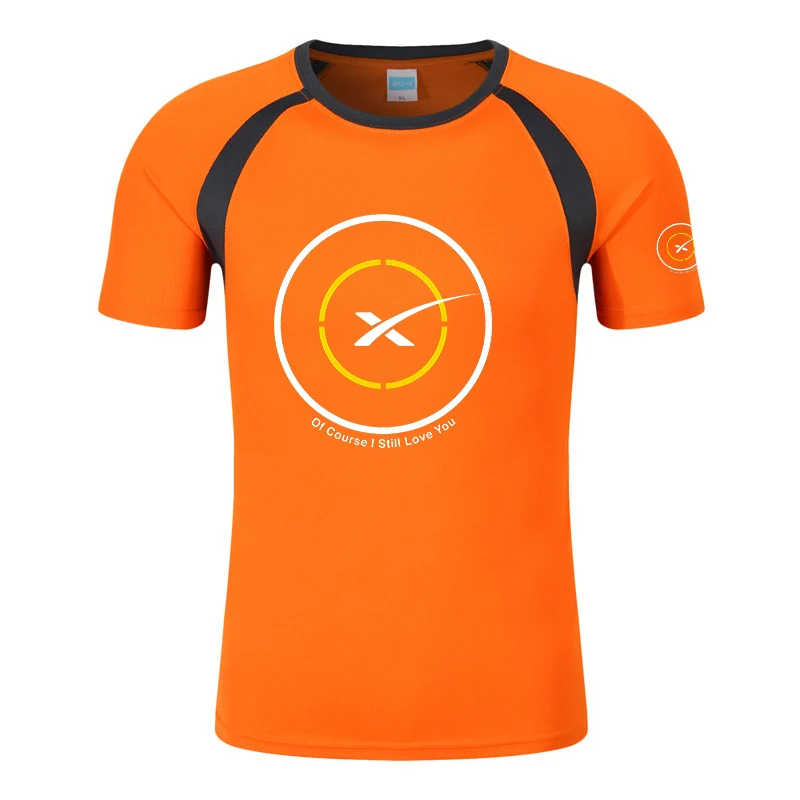 2025 الصيف الرجل SPACEX SPACE X شعار ELON شعار طباعة المضادة للتصادم قميص شخصية مصمم المرقعة تي شيرتات قصيرة الاكمام #4