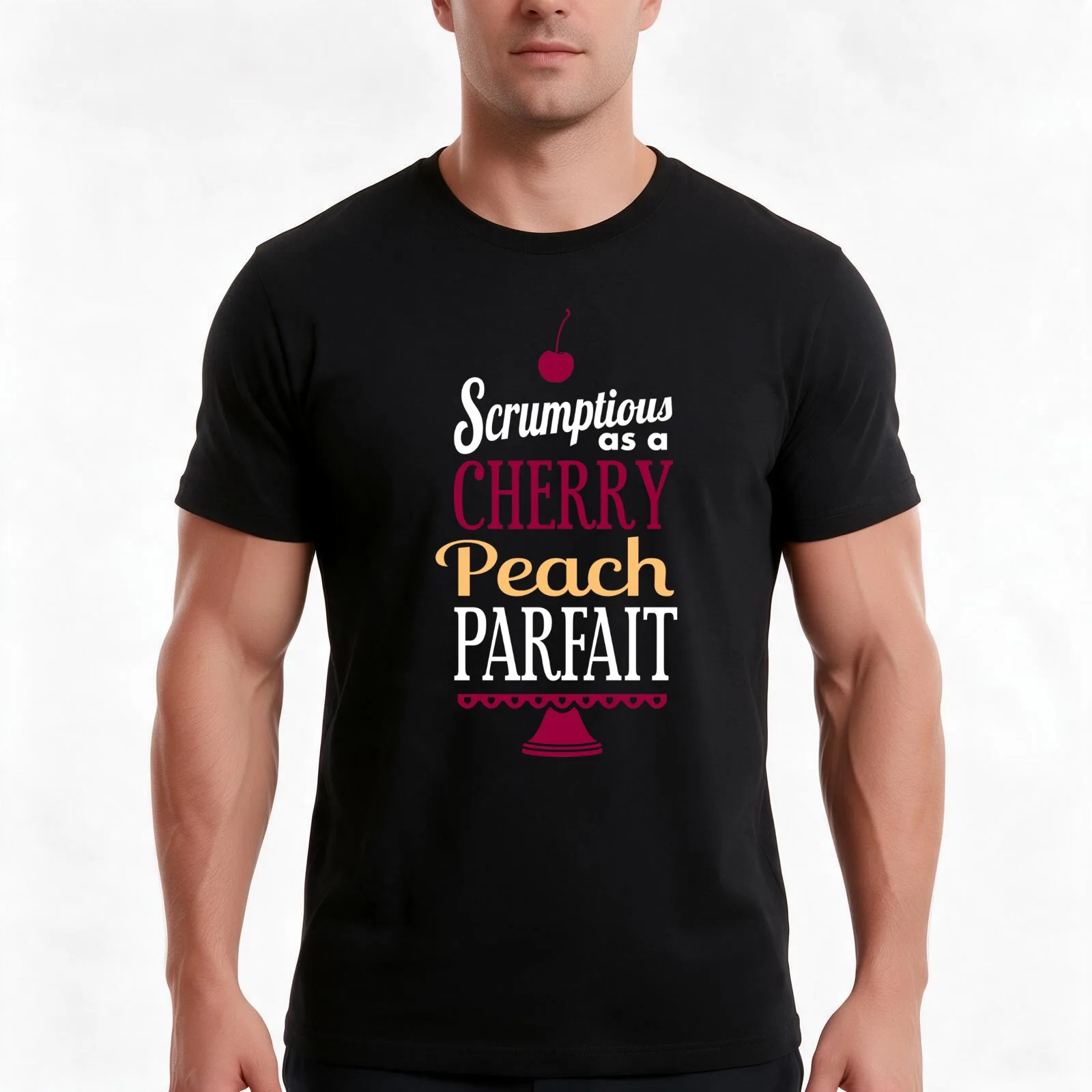 Truly Scrumptious - Pink T-Shirt, Summer Casual Cotton Tee, Oversized Streetwear Tops, Vintage Graphic Print, Unisex Men Women