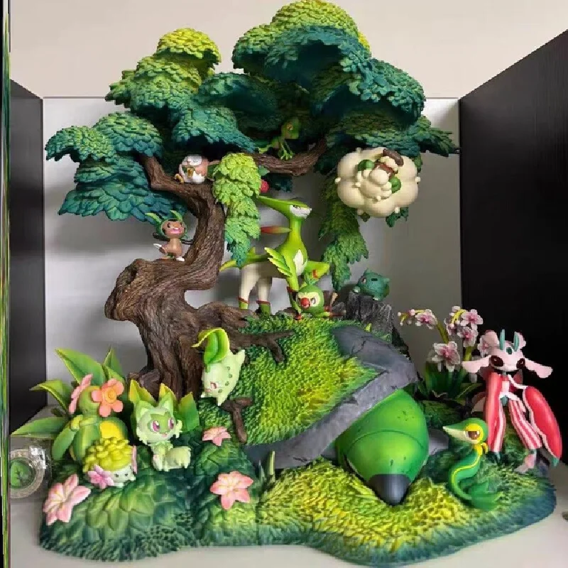 新入荷-ポケモンモデルおもちゃ-バケツ入り-オーシャンブラストイズ-バレー-リザードン-フィギュア-光るオーナメント-デスクトップアニメデコレーション