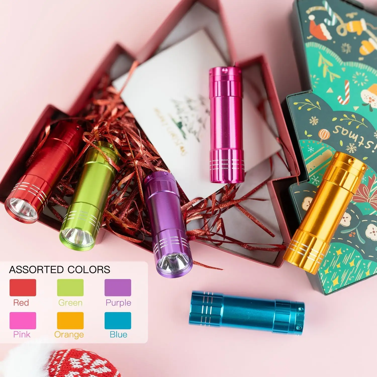 120er-Pack Mini-LED-Taschenlampen mit Batterien – große Partygeschenke, Notbeleuchtung, Weihnachtsgeschenke