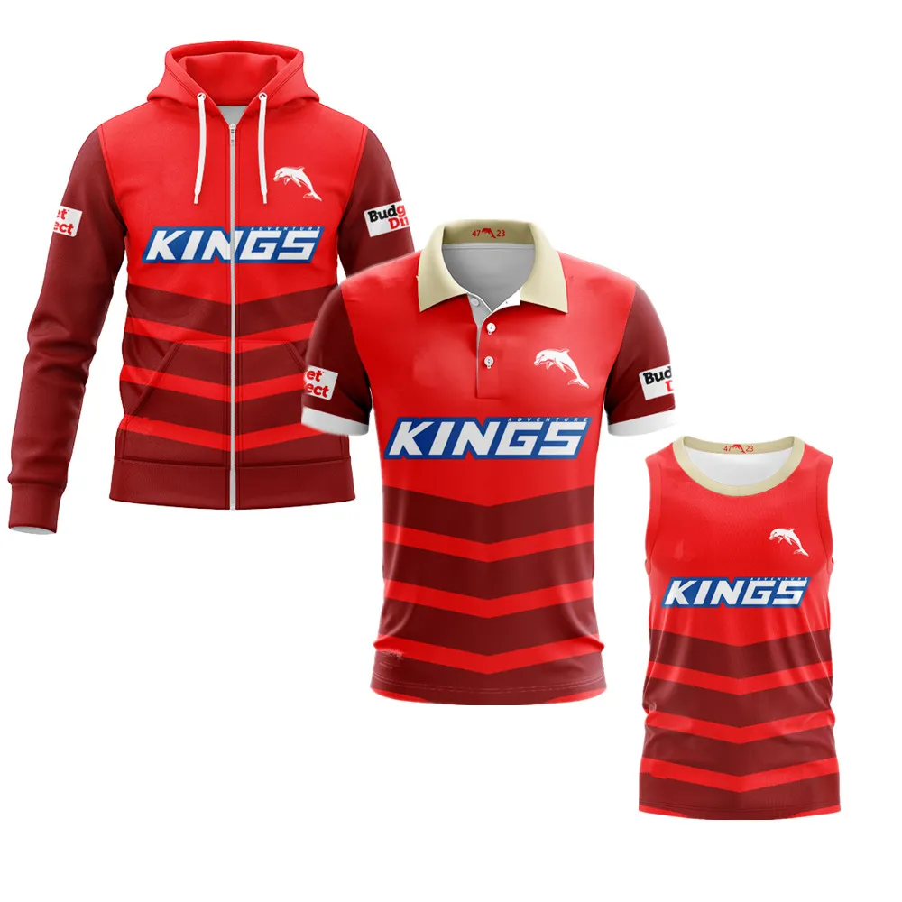 2025 Dolphins rugby jersey Hoodie jacket Australia DOLPHINS rugby shirt Training clothes Hoodies vest shorts