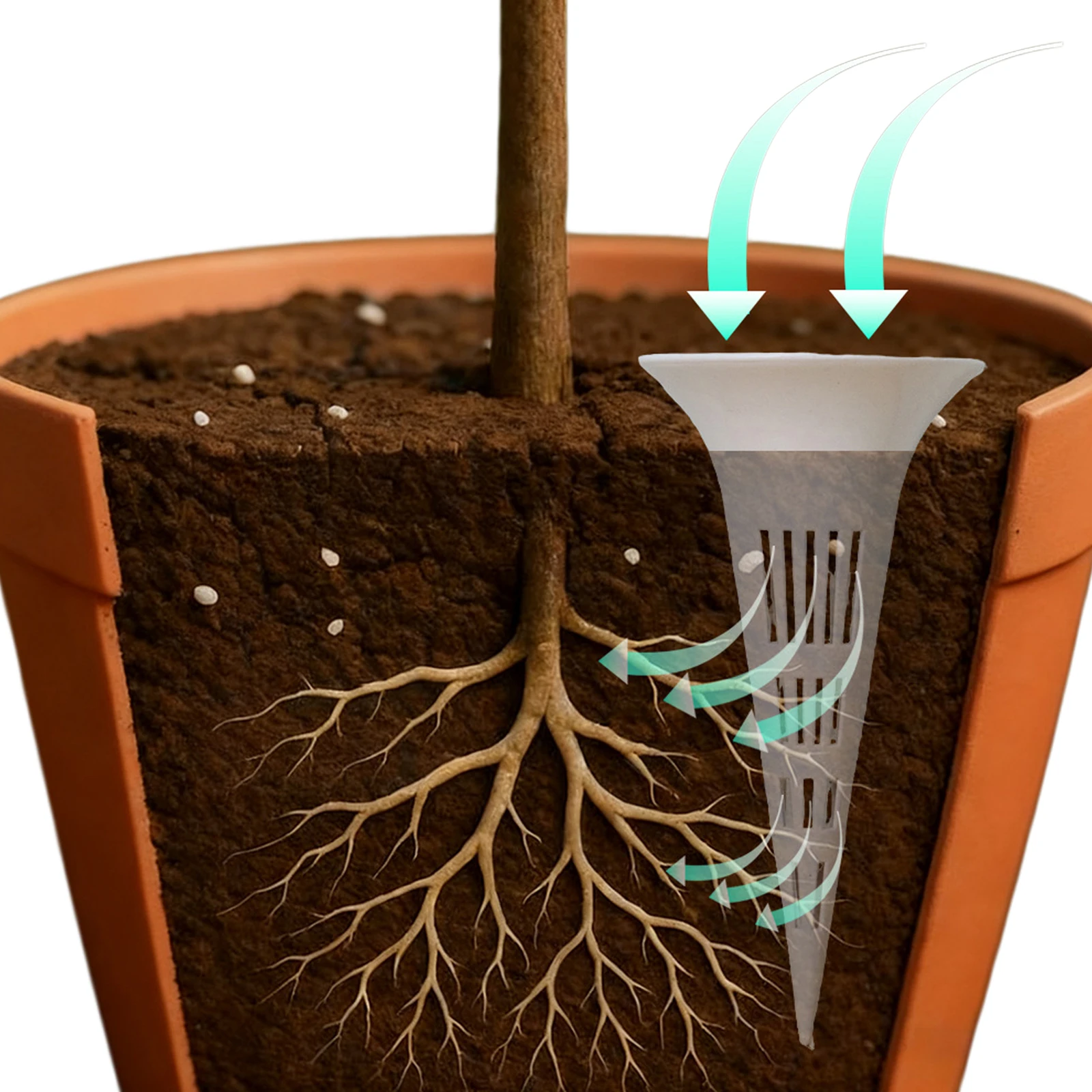 Bonsai Gardening - Pali per Irrigazione Multi-Foro Conici Traspiranti