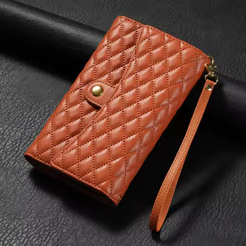 Crossbody Cards Solt Wallet Zipper Bag Leather Case For Samsung Galaxy A05 A15 A34 A14 A54 A24 S24 Ultra S23 FE S22 Plus Cover