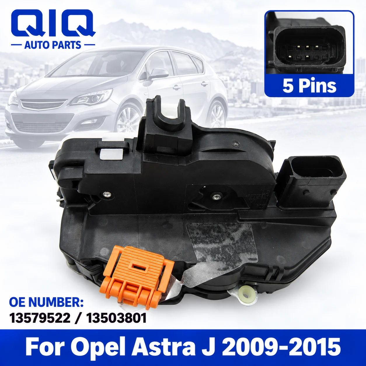 Front Left Door Lock Actuator Motor 5Pin For Opel Astra J 2009-2015 Insignia Mokka Chevrolet Cruze Trax 13579522 13503801