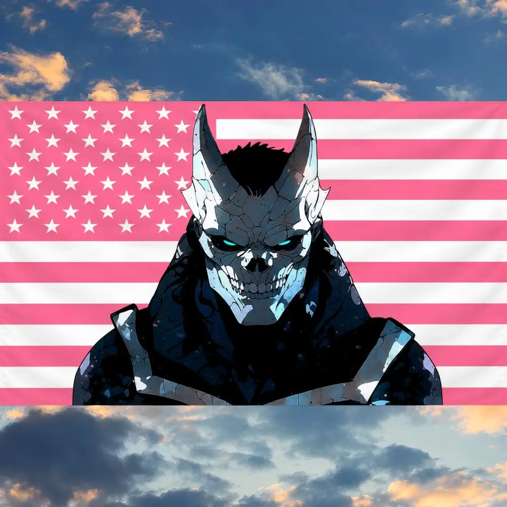 Anime Kafka Hibino Kaiju No. 8 Reno Flags Banner Wall Hanging Decor Personality For Party Bedroom Outdoor Hogar Bedside