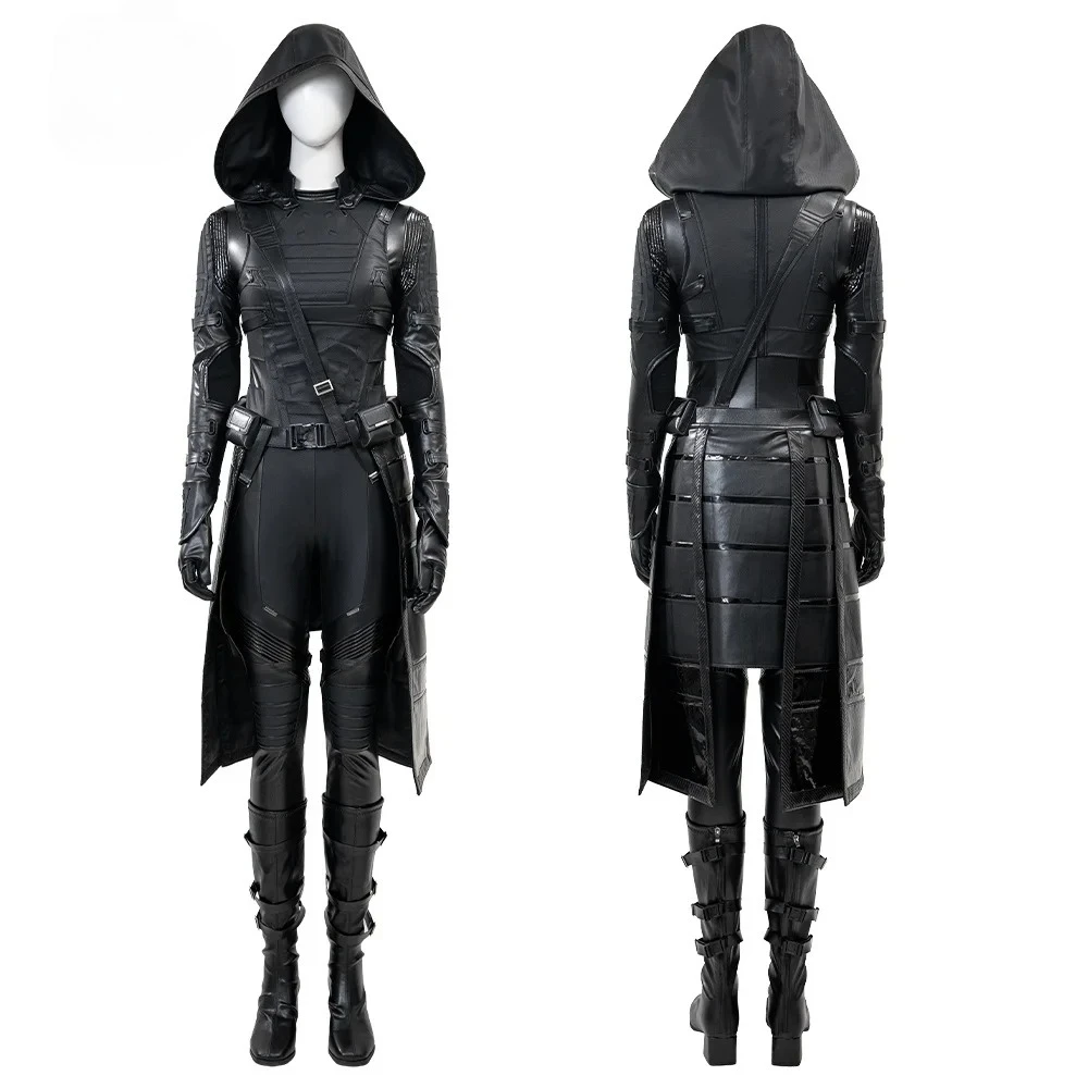 

Women Ghost Cosplay Costume Thunderbolts Ghost Ava Starr Leather Battle Suit Halloween Party Roleplay Uniform Outfits Hand Made