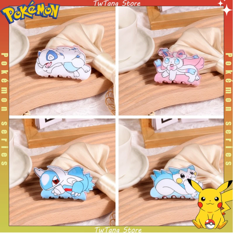 Poké Mon Theme Hair Claw Set Diversified Role Design Daily Hairstyle Role-playing and Poké Mon Theme Party Hair Grasping Clip