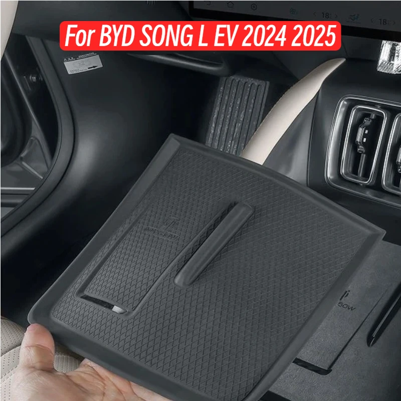 For BYD SONG L EV 2024 2025 Wireless Charging Pad TPE Protector Interior Accessories