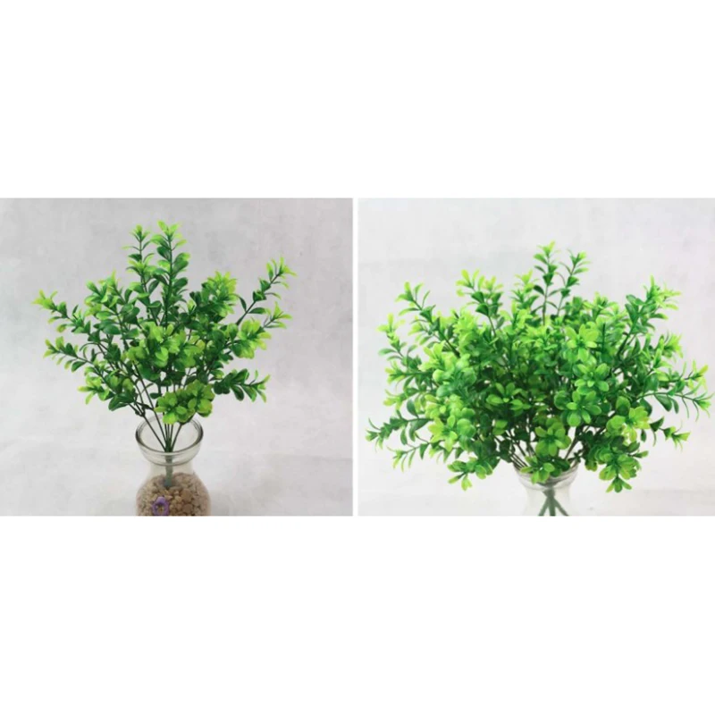 Artificial Plants Fake Leaf Foliage Bush Home Office Garden Wedding Decors