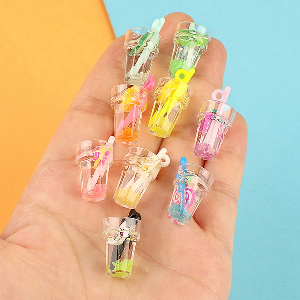 

15Pcs Miniature Beverage Drinks Exquisite Decoration for Mini House and DIY Gift Accessory House Drinks Miniature Food