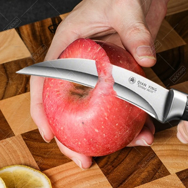 WXCOO Professional Kitchen Slaughtering Knife with Non-slip Handle Stainless Steel Fruit Slicing Knife with Cover Boning Knife - view 3