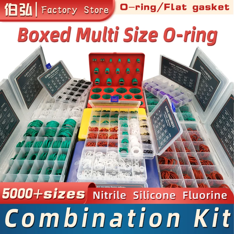 Bigbox boxed nitrile silicone fluorine rubber repair kit sealing valve waterproof combination kit gasket o-ring faucet machine