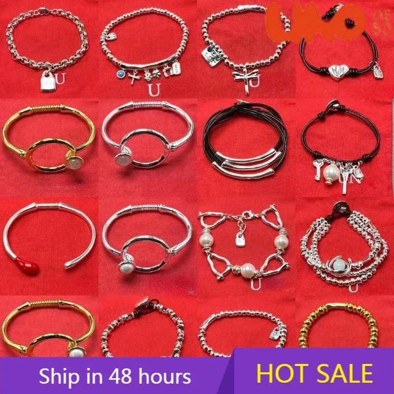 

2025 Новый хит продаж, европейский и американский модный тренд, изысканный браслет, женские романтические украшения с подарочной сумкой